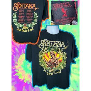Vintage Santana 2006 "All That I Am" Tour Shirt | Men's 2XL | Black